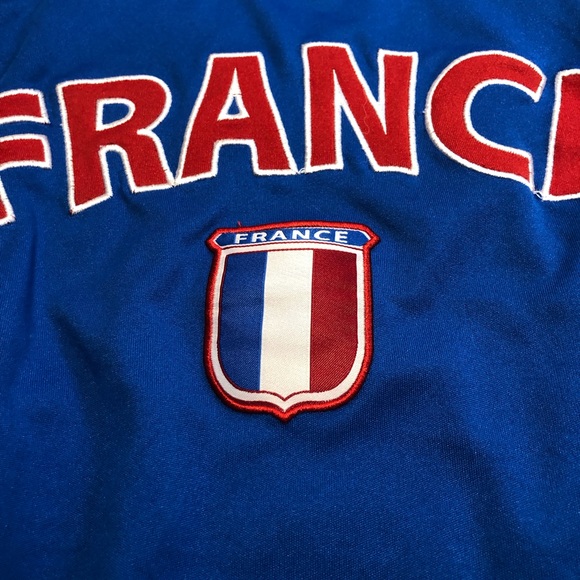 FRANCE Futbol Soccer Jersey #10 Youth 8 Blue Red Embroidered front - Picture 10 of 12